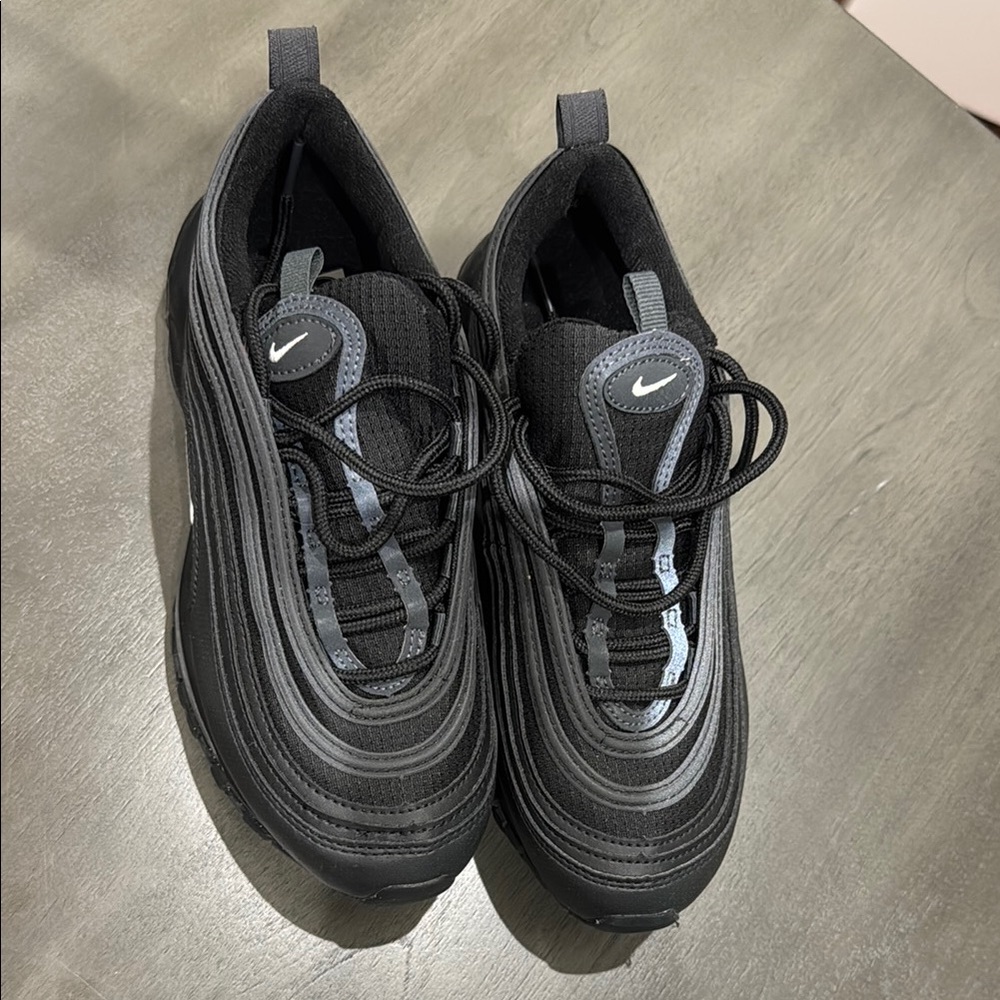 Nike AirMax Black and Gray Youth Shoes